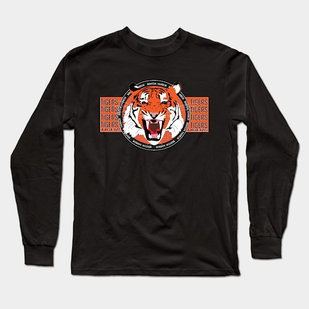 Benton Harbor Tigers Long Sleeve T-Shirt by JoeDark